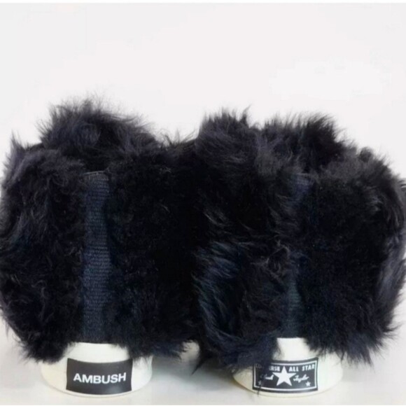 Converse x Ambush Chuck Taylor 70 High Fuzzy Black Unisex Men's 9/ Women's 11 - Picture 3 of 5